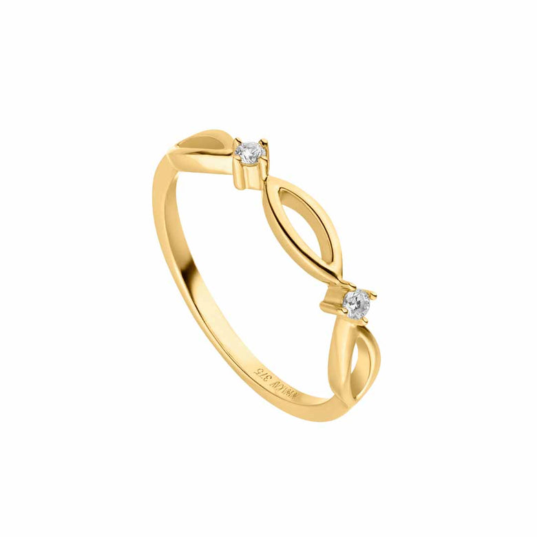 Nana Kay Echtgold Ring relier Heißer Verkauf