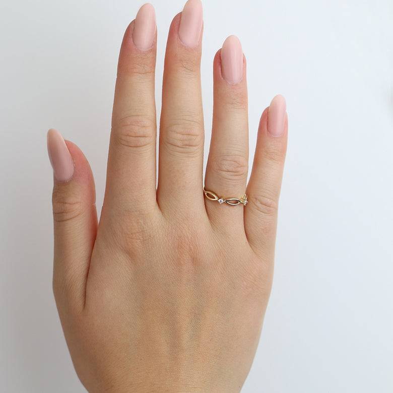 Nana Kay Echtgold Ring relier Heißer Verkauf