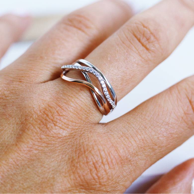 Nana Kay Swinging Silver Ring Eternity Super Rabatt