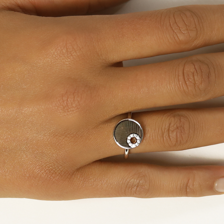 Nana Kay Shiny Circles Ring Shell Clearance-Verkauf