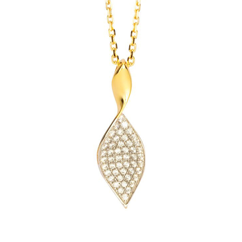 Nana Kay Echtgold Halskette Feuille Top Angebot