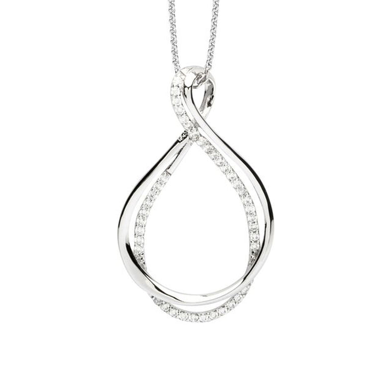 Nana Kay Swinging Silver Halskette Eternity Kauf eins, bekomm eins gratis