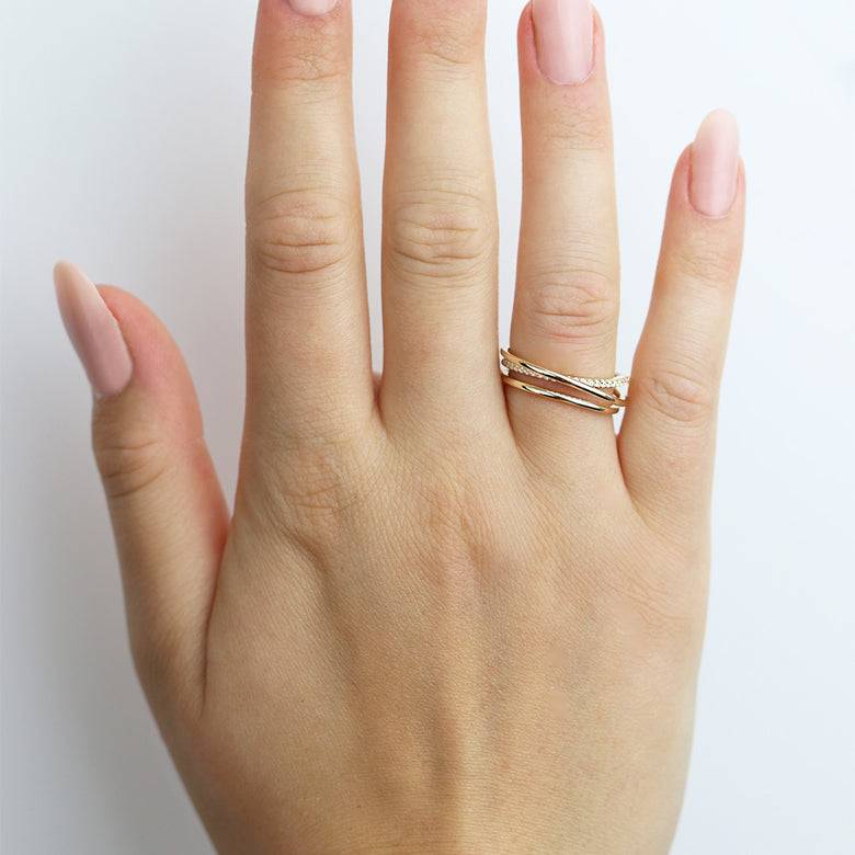 Nana Kay Echtgold Ring Onduler Kostenloser Versand international