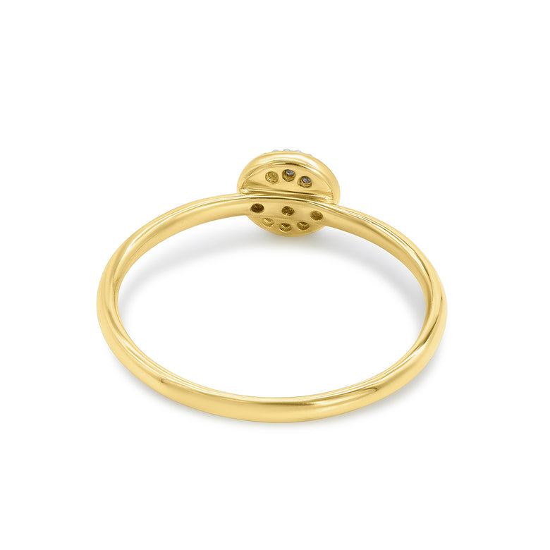 Nana Kay Echtgold Ring Halo Cyber Monday