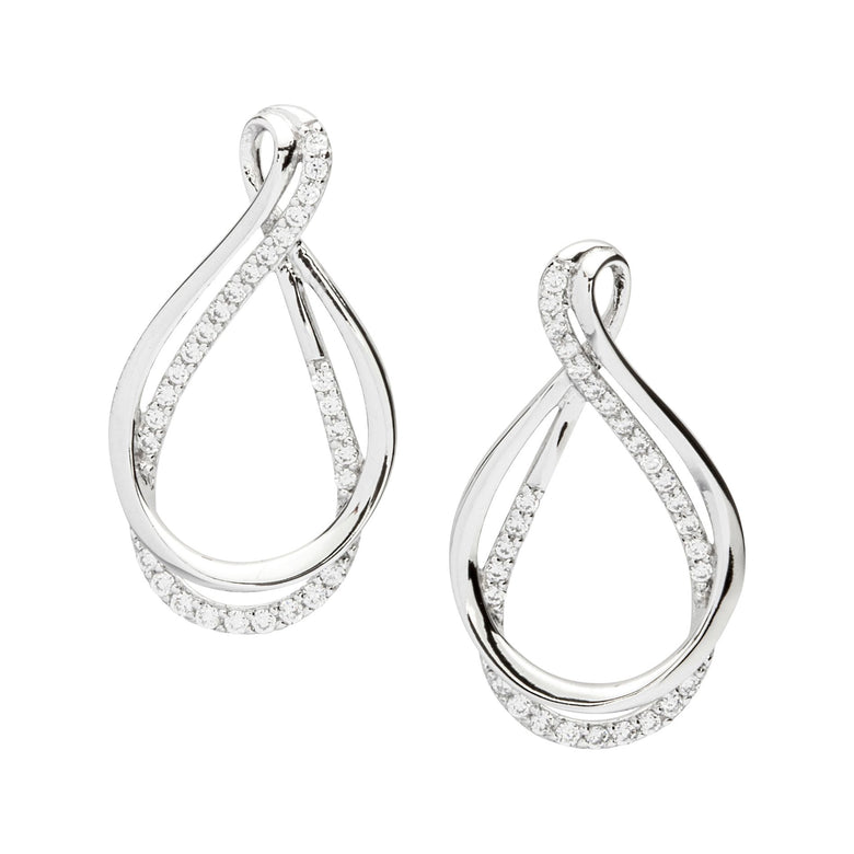 Nana Kay Swinging Silver Ohrringe Eternity Begrenztes Angebot