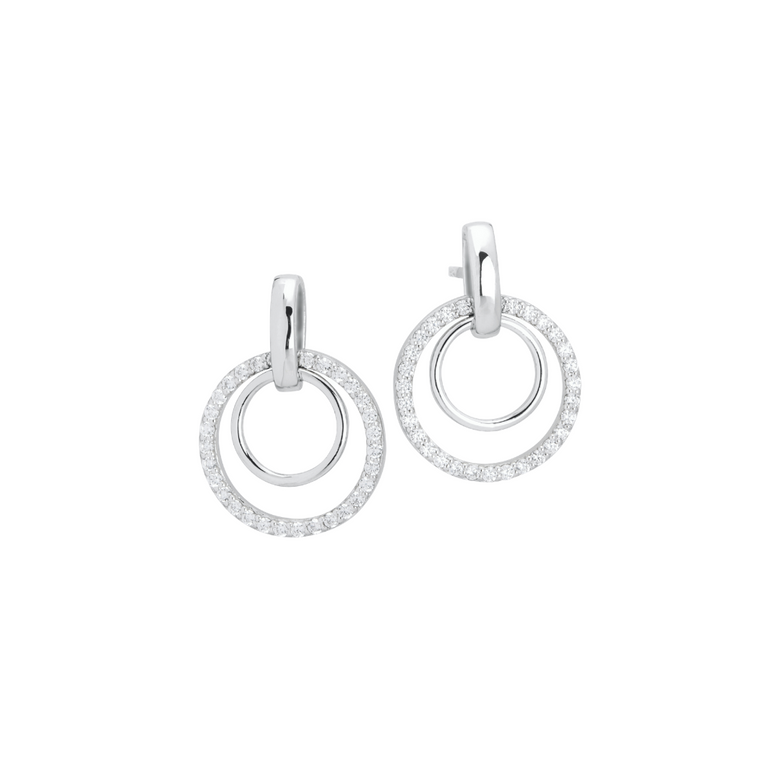 Nana Kay Swinging Silver Ohrpendel Bridesmaid Valentinstagsangebot