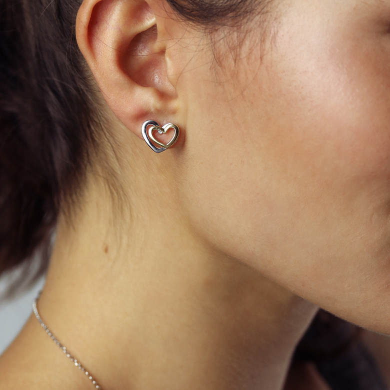 Nana Kay Double Happiness Ohrstecker Gold Zeitlich begrenztes Angebot