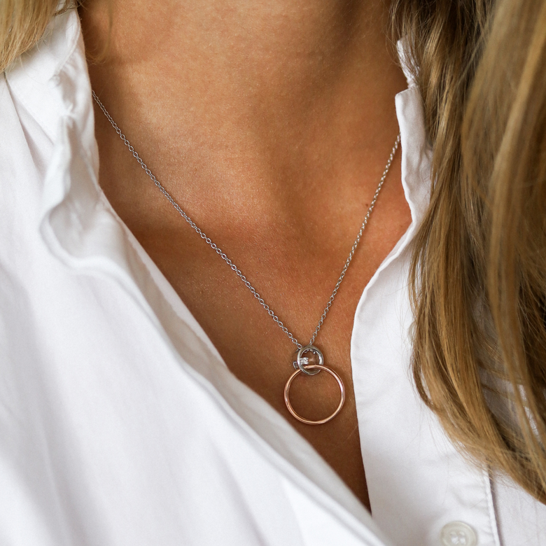 Nana Kay Swinging Silver Halskette Fiancé Rosé Zeitbegrenzte Promotion