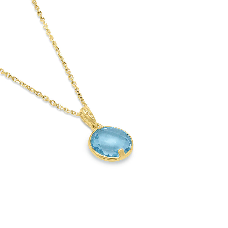 Nana Kay Echtgold Halskette Aquamarine Weihnachtsangebot