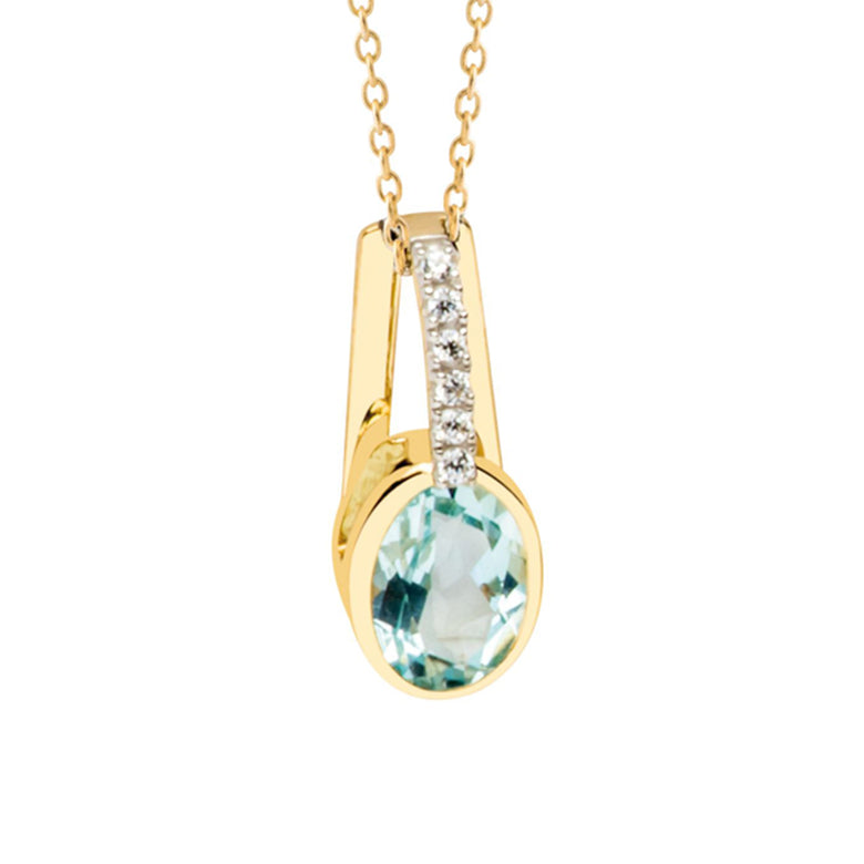 Nana Kay Echtgold Halskette Icy Blue Osterangebot