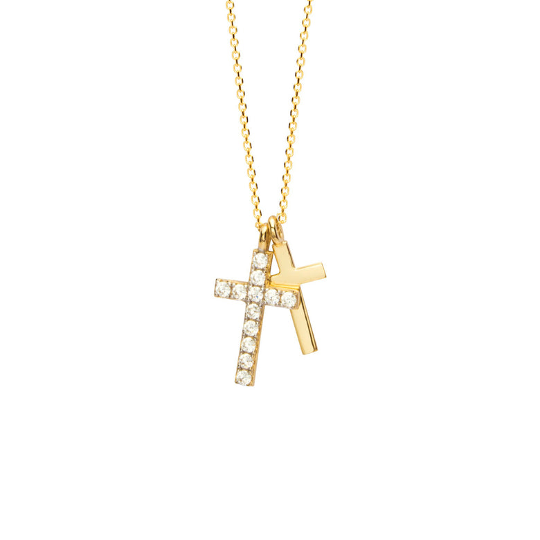 Nana Kay Echtgold Halskette Croix Online Outlet