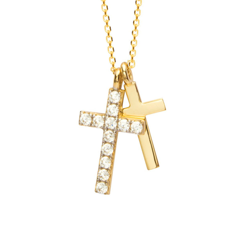 Nana Kay Echtgold Halskette Croix Online Outlet