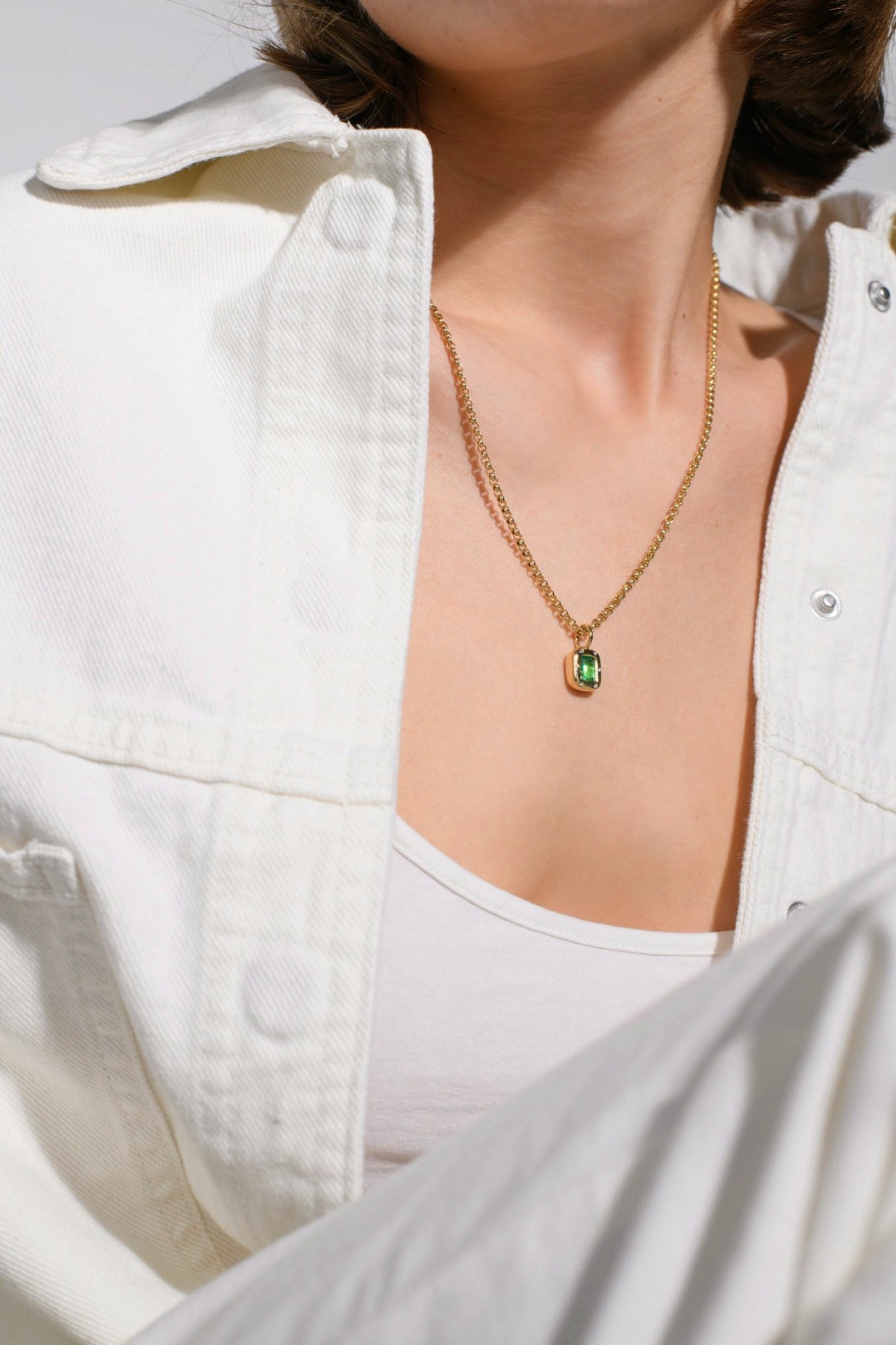 Nina Kastens Subway Pendant Emerald Online Outlet
