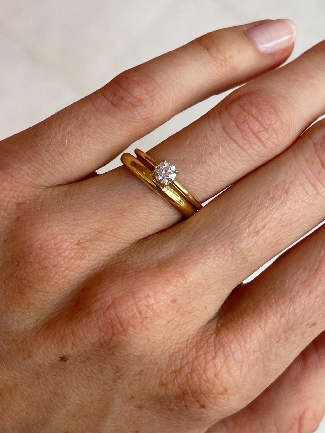 Nina Kastens Solitaire Ring 0.4ct Kostenlose Rückgabe
