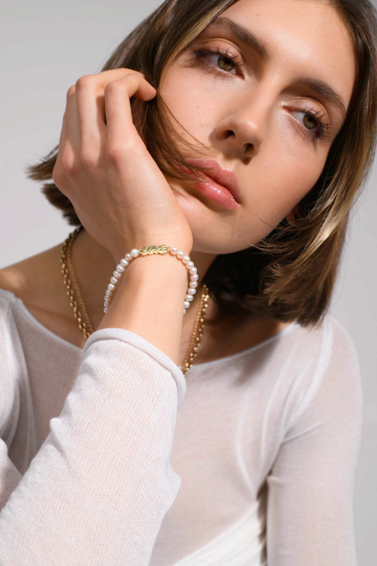 Nina Kastens LOVE Graffiti Pearl Bracelet Speichern exportieren