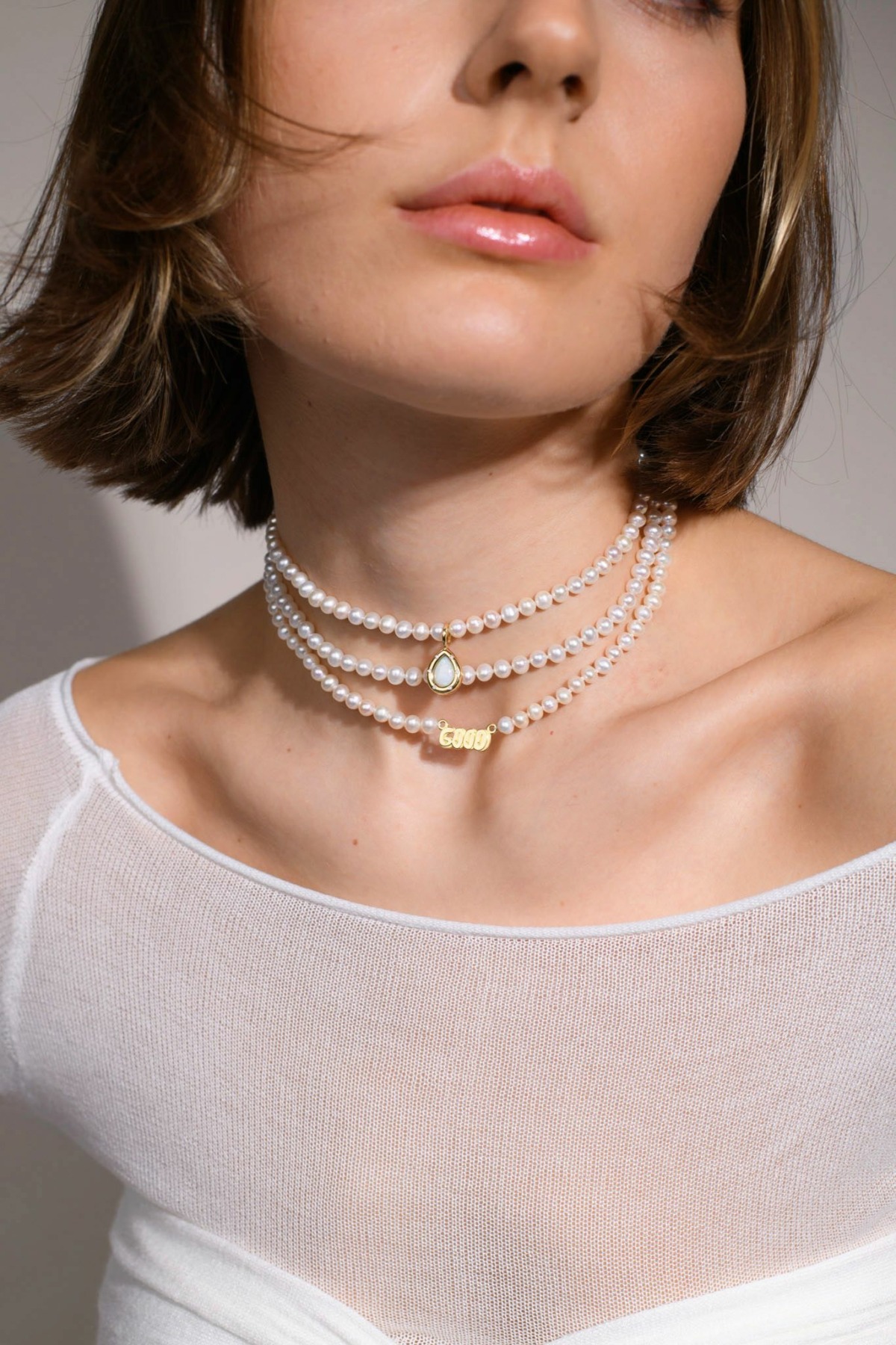 Nina Kastens UES Pearl Choker Im Verkauf