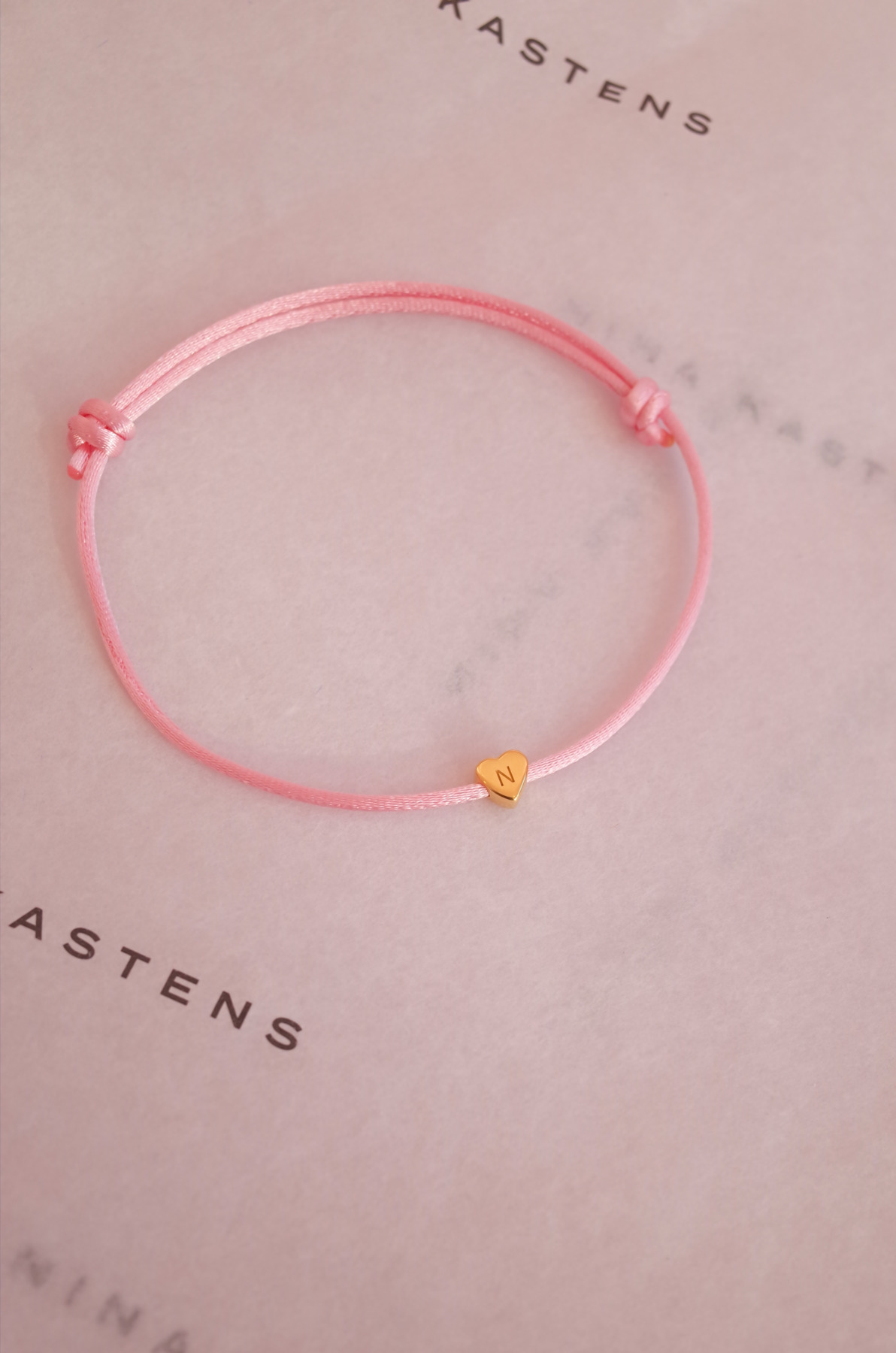 Nina Kastens Heart Bracelet Black WG Osterangebot
