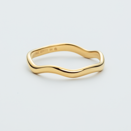 Paul Hewitt Waves Mono Ring Gold Lagerräumung