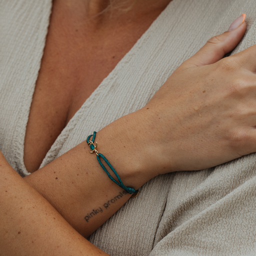 Paul Hewitt Turtle Armband Aquamarine Gold VIP-Rabatte