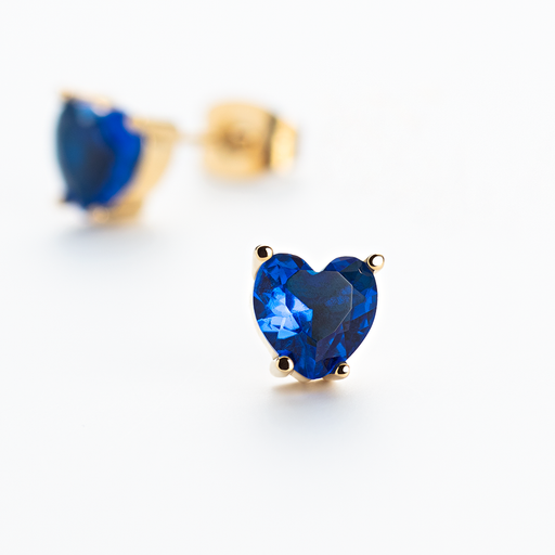 Paul Hewitt Blue Heart Ohrring Gold Neueste Stile