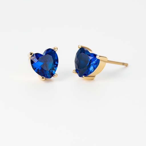 Paul Hewitt Blue Heart Ohrring Gold Neueste Stile