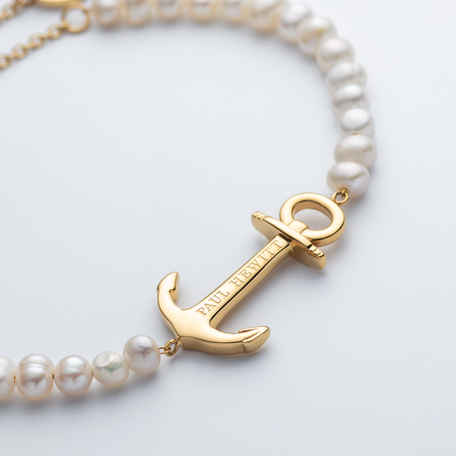Paul Hewitt The Anchor Beads Armkette Gold Pearl Super Rabatt
