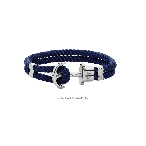 Paul Hewitt PHREP Armband Silber Marineblau Speichern exportieren