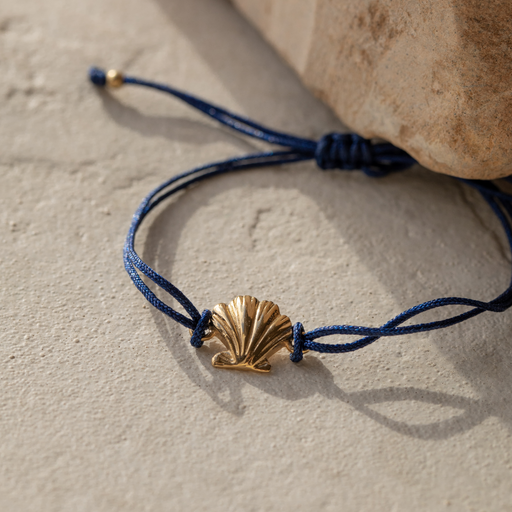 Paul Hewitt Scallop Blue Nylon Armkette Gold Rabatte dieses Monats