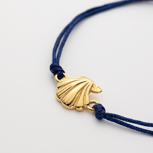 Paul Hewitt Scallop Blue Nylon Armkette Gold Rabatte dieses Monats