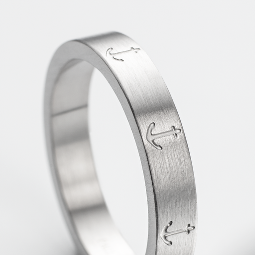 Paul Hewitt Men's Anchor Ring Silber Muttertagsangebot
