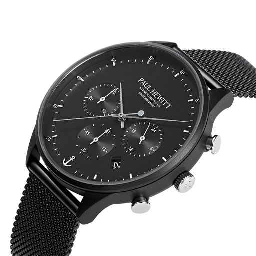Paul Hewitt Chrono Uhr Schwarz Valentinstagsangebot