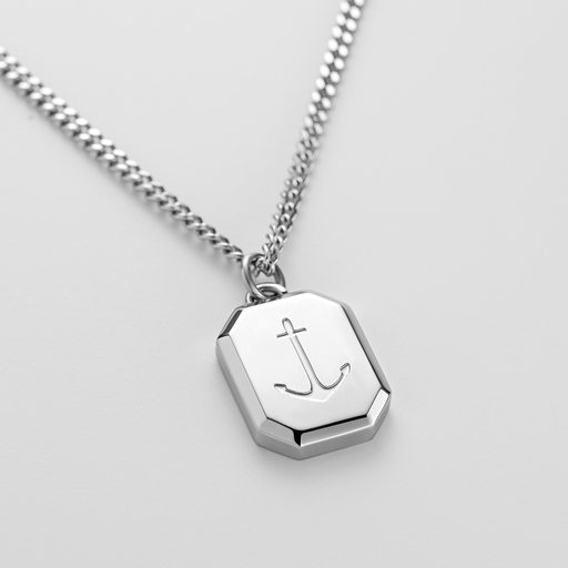 Paul Hewitt Men's Octagonal Halskette Anchor Silber Jubiläumsangebot