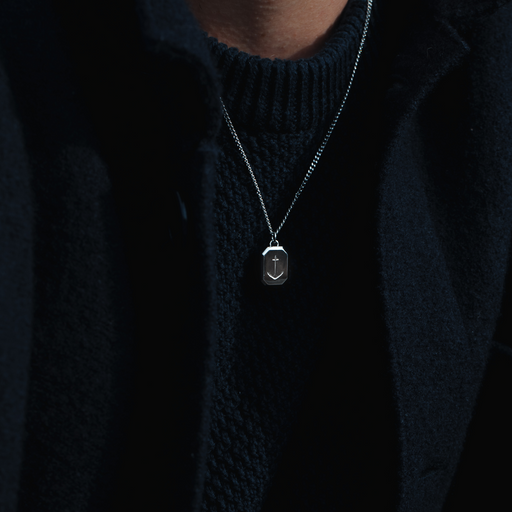 Paul Hewitt Men's Octagonal Halskette Anchor Silber Jubiläumsangebot