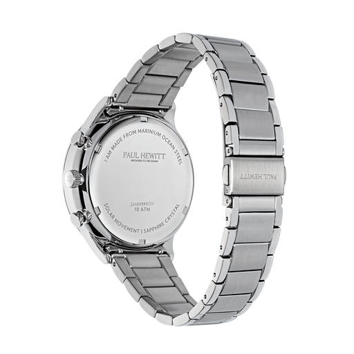 Paul Hewitt Chrono Uhr Silber Schwarz Top Angebot