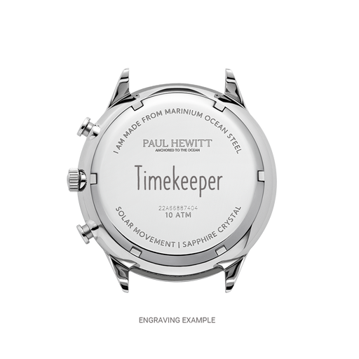 Paul Hewitt Chrono Uhr Silber Schwarz Top Angebot