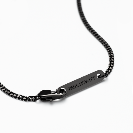Paul Hewitt Men's Essential Halskette Schwarz Exklusive Angebote