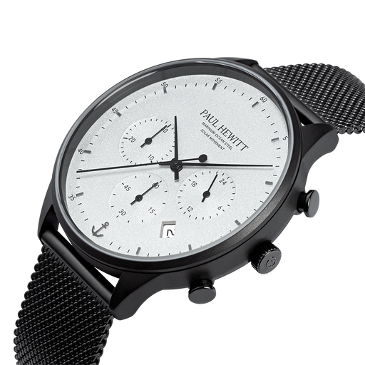 Paul Hewitt Chrono Uhr Schwarz Weiß Räumungsverkauf