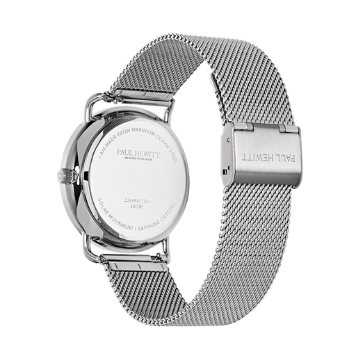Paul Hewitt Sailor 39 mm Uhr Silber Blau Kauf eins, bekomm eins gratis