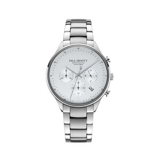 Paul Hewitt Chrono Uhr Silber Weiß Sonderangebote