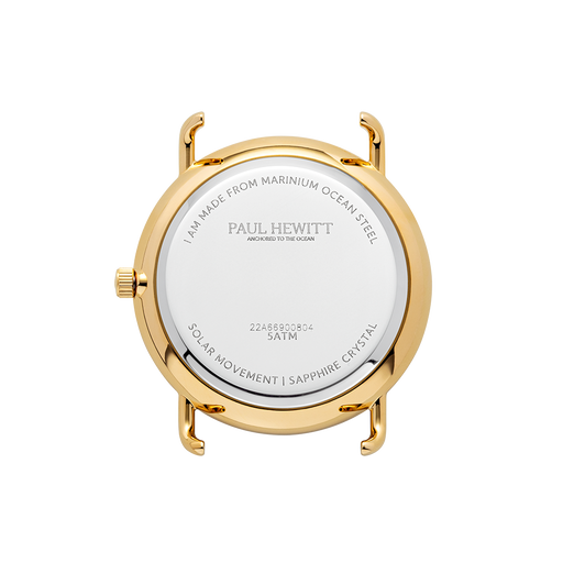 Paul Hewitt Sailor 39 mm Uhr Gold Weiß Riesige Ersparnisse