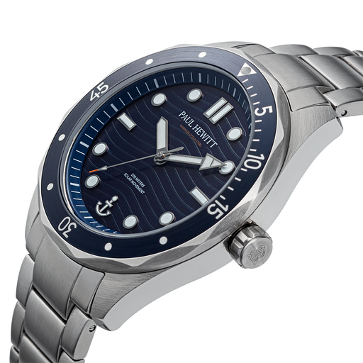 Paul Hewitt Ocean Diver Uhr Silber Blau Wochenangebot
