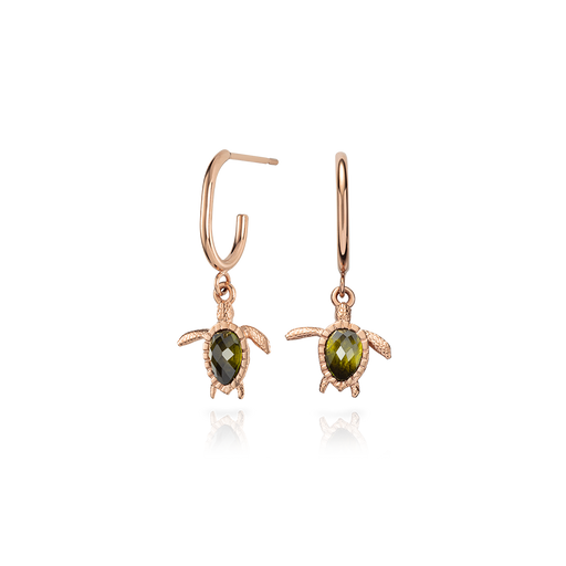Paul Hewitt Turtle Hoops Ohrring Roségold Sonderangebot der Fabrik