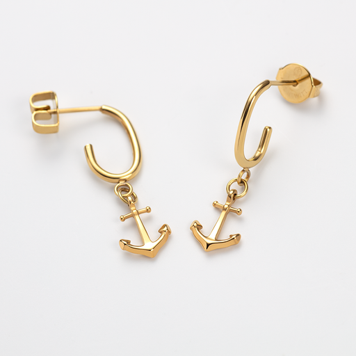 Paul Hewitt The Anchor II Hoops Ohrring Gold Verkauf