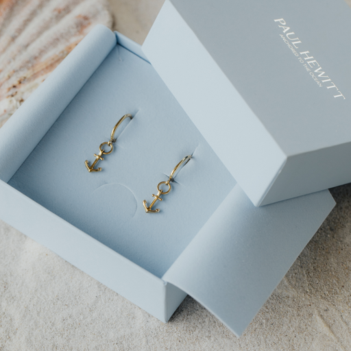 Paul Hewitt The Anchor II Hoops Ohrring Gold Verkauf