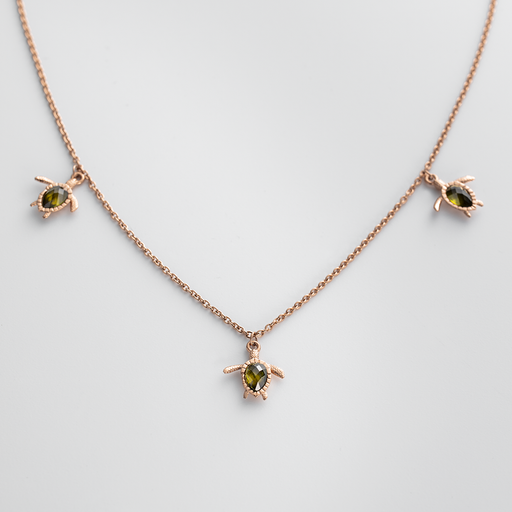 Paul Hewitt Turtle Halskette Roségold im Angebot