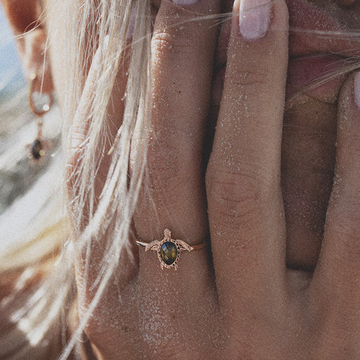 Paul Hewitt Turtle Ring Roségold Schlussverkauf