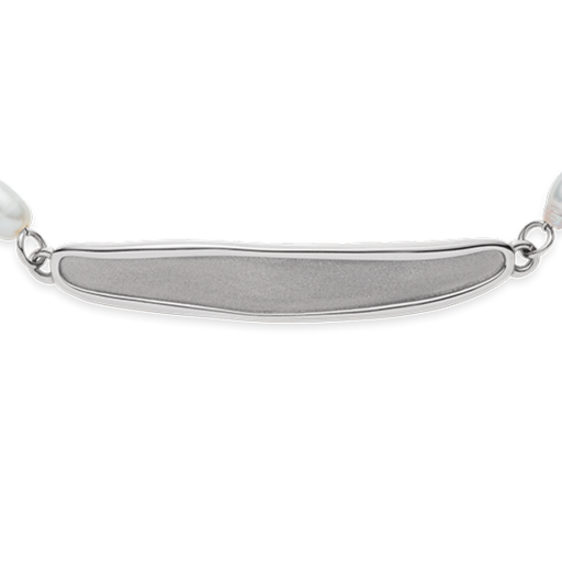 Paul Hewitt Engravable Plate Pearl Armkette Silber Sonderangebot