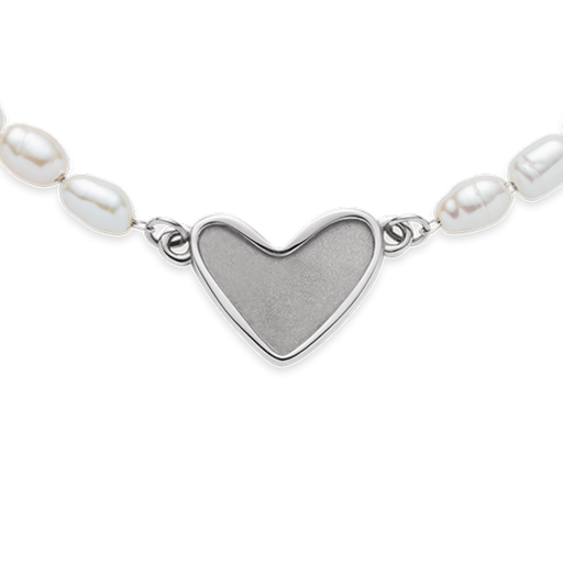 Paul Hewitt Engravable Heart Pearl Armkette Silber Günstig kaufen