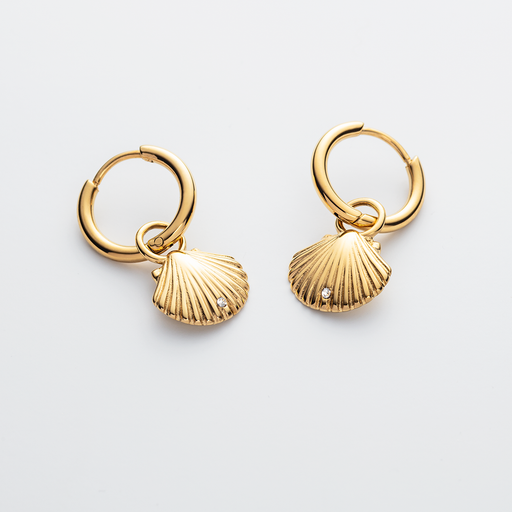 Paul Hewitt Scallop Ohrring Gold Weihnachtsangebot