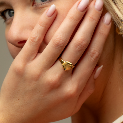 Paul Hewitt Scallop Ring Gold Muttertagsangebot